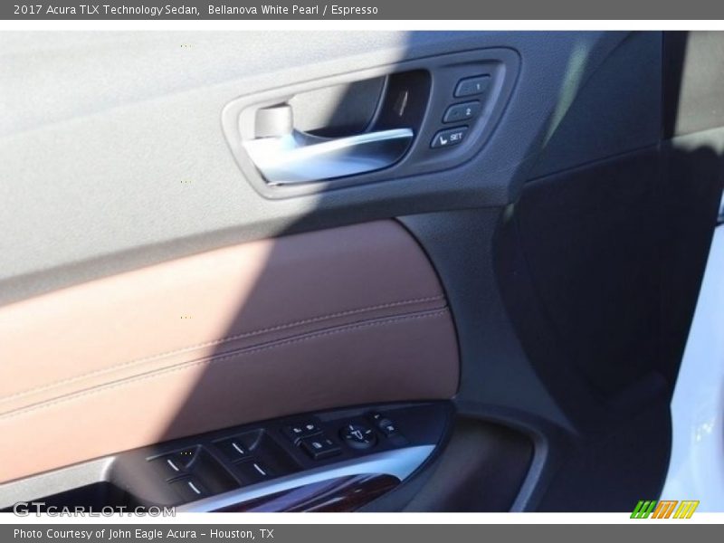 Bellanova White Pearl / Espresso 2017 Acura TLX Technology Sedan