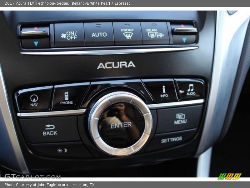 Bellanova White Pearl / Espresso 2017 Acura TLX Technology Sedan