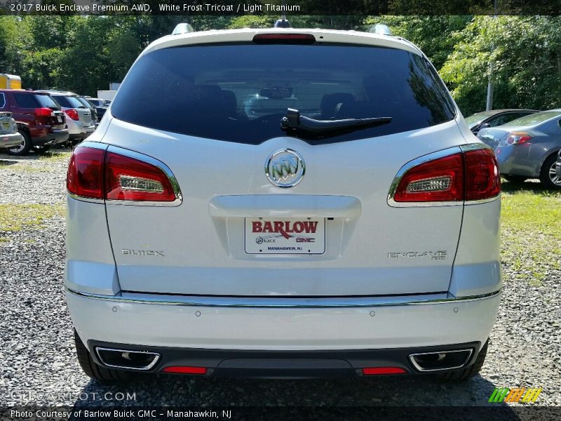 White Frost Tricoat / Light Titanium 2017 Buick Enclave Premium AWD