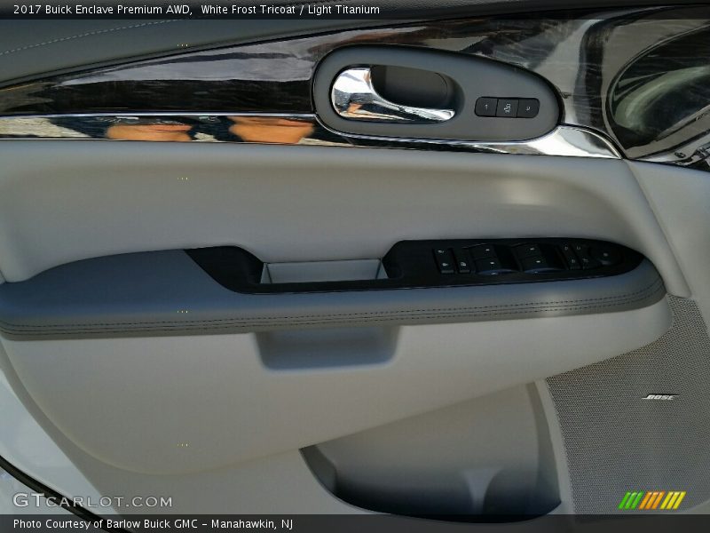White Frost Tricoat / Light Titanium 2017 Buick Enclave Premium AWD