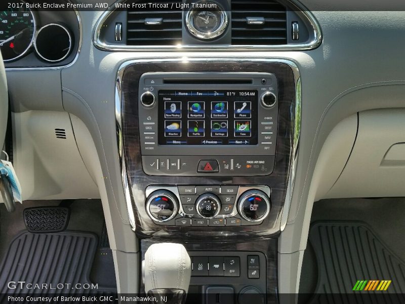 White Frost Tricoat / Light Titanium 2017 Buick Enclave Premium AWD