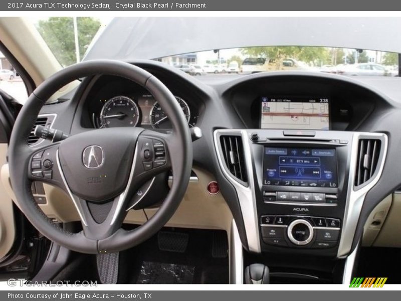 Crystal Black Pearl / Parchment 2017 Acura TLX Technology Sedan