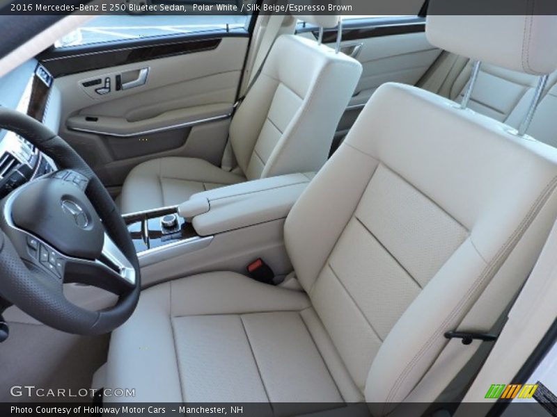 Polar White / Silk Beige/Espresso Brown 2016 Mercedes-Benz E 250 Bluetec Sedan