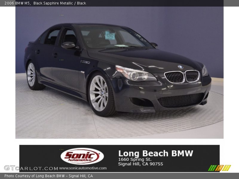 Black Sapphire Metallic / Black 2006 BMW M5