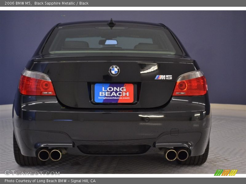 Black Sapphire Metallic / Black 2006 BMW M5