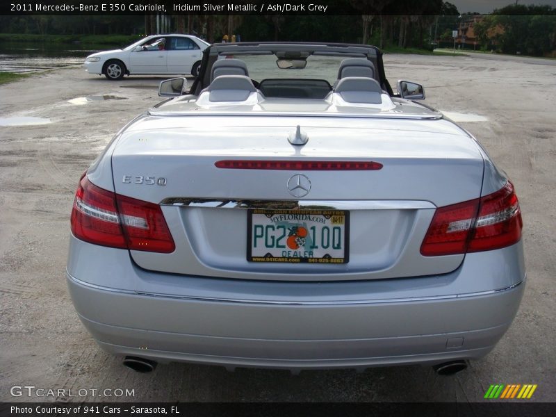 Iridium Silver Metallic / Ash/Dark Grey 2011 Mercedes-Benz E 350 Cabriolet