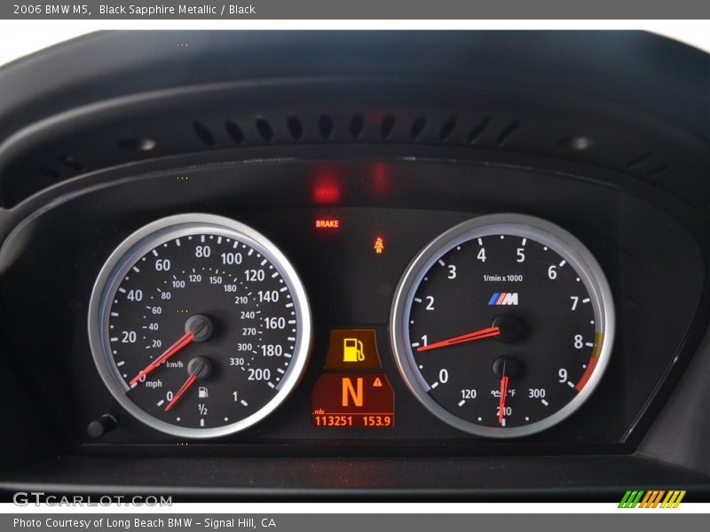 Black Sapphire Metallic / Black 2006 BMW M5