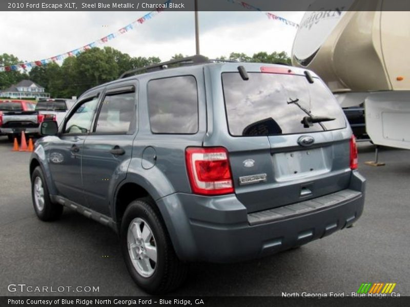 Steel Blue Metallic / Charcoal Black 2010 Ford Escape XLT
