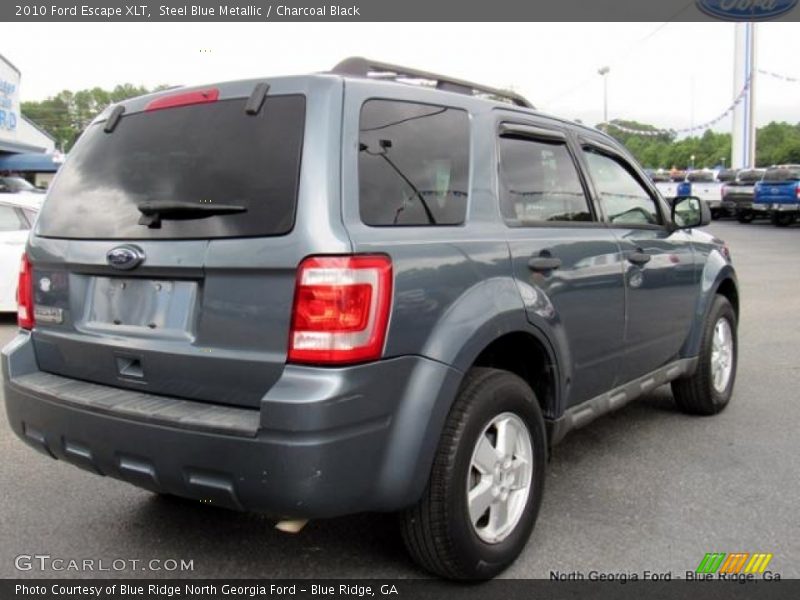 Steel Blue Metallic / Charcoal Black 2010 Ford Escape XLT