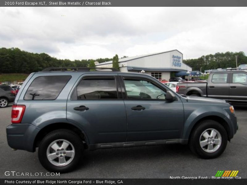 Steel Blue Metallic / Charcoal Black 2010 Ford Escape XLT