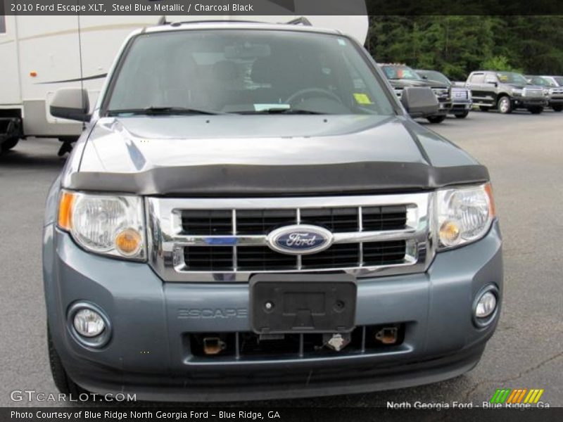 Steel Blue Metallic / Charcoal Black 2010 Ford Escape XLT