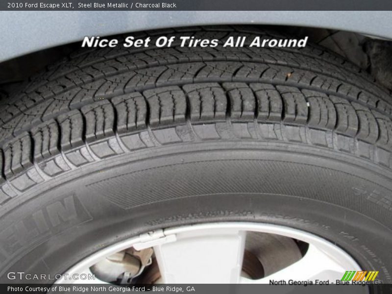 Steel Blue Metallic / Charcoal Black 2010 Ford Escape XLT