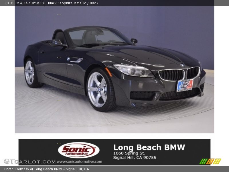 Black Sapphire Metallic / Black 2016 BMW Z4 sDrive28i