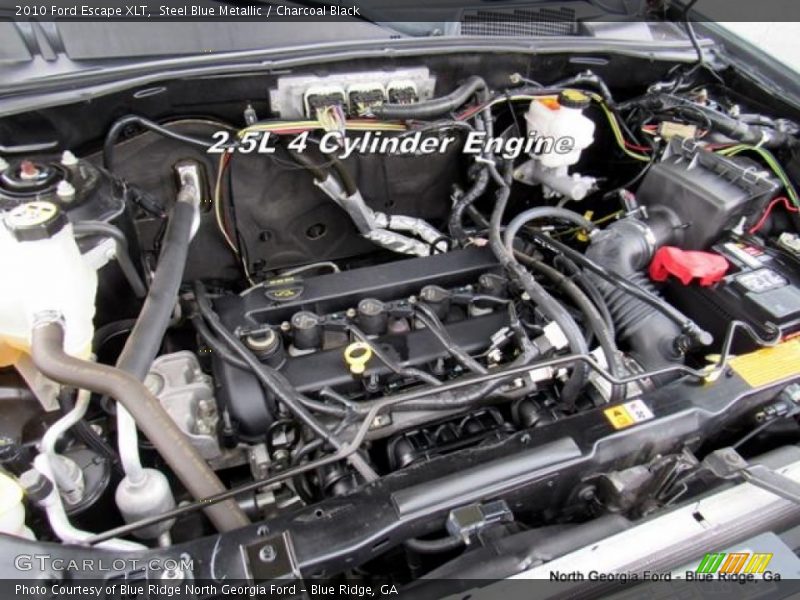 Steel Blue Metallic / Charcoal Black 2010 Ford Escape XLT
