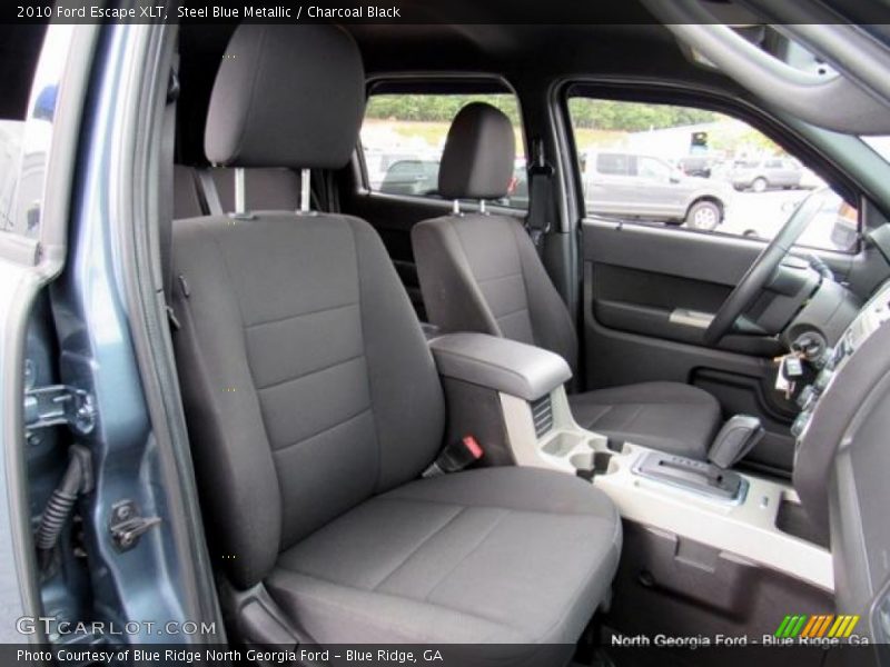 Steel Blue Metallic / Charcoal Black 2010 Ford Escape XLT