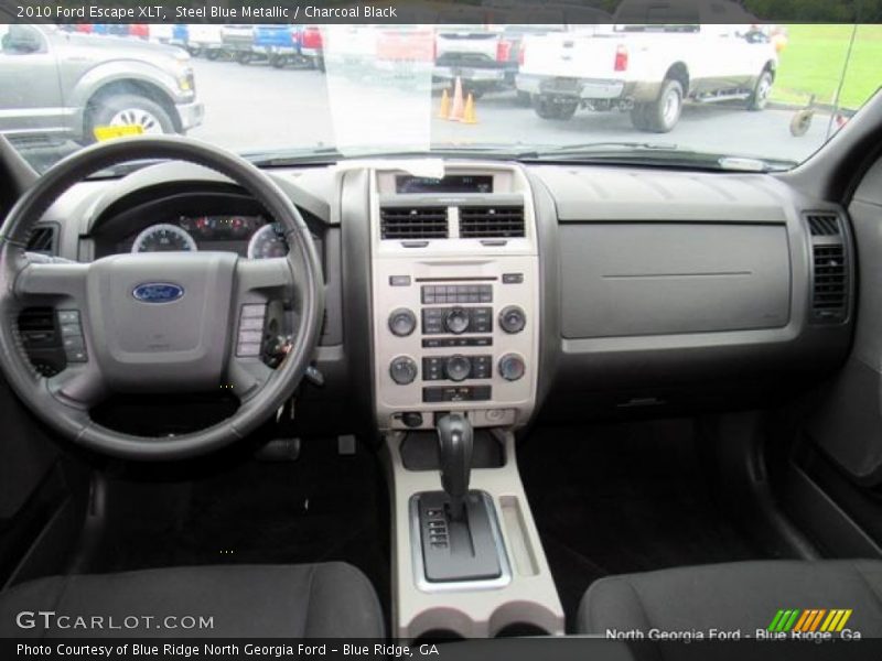Steel Blue Metallic / Charcoal Black 2010 Ford Escape XLT