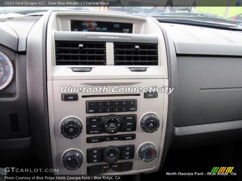 Steel Blue Metallic / Charcoal Black 2010 Ford Escape XLT