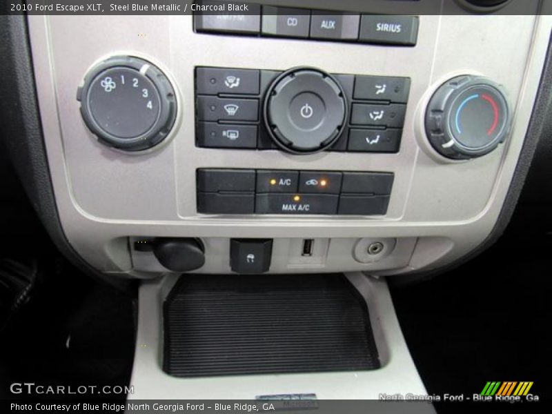 Steel Blue Metallic / Charcoal Black 2010 Ford Escape XLT