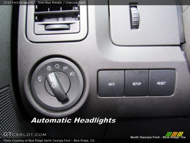 Steel Blue Metallic / Charcoal Black 2010 Ford Escape XLT