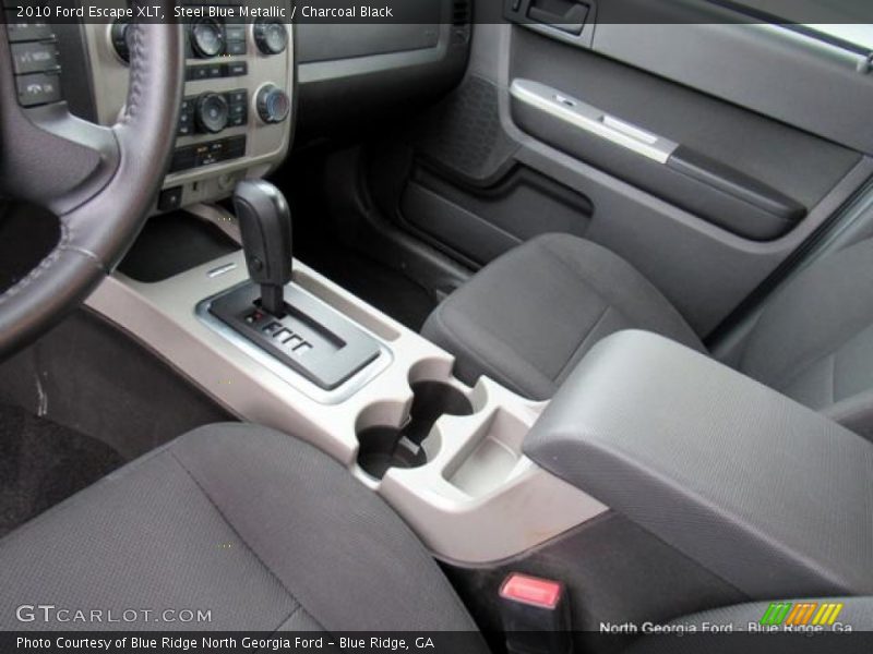 Steel Blue Metallic / Charcoal Black 2010 Ford Escape XLT