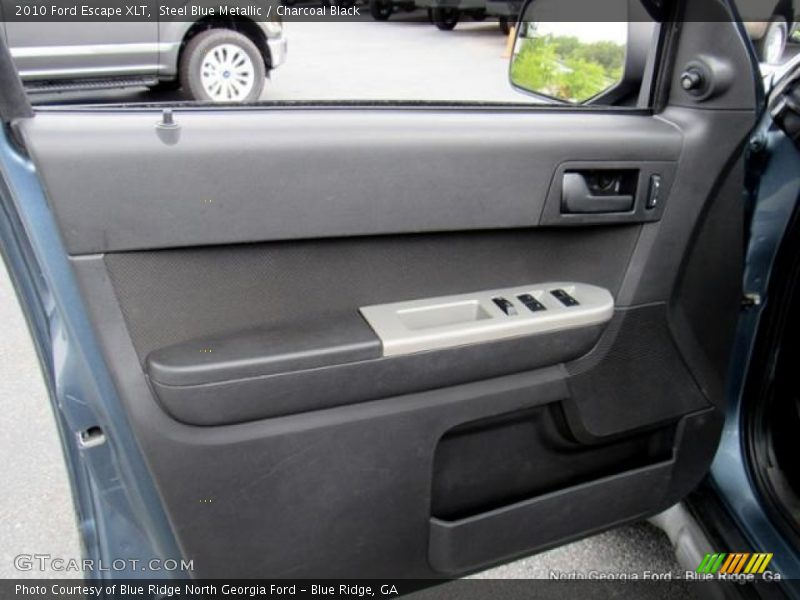Steel Blue Metallic / Charcoal Black 2010 Ford Escape XLT