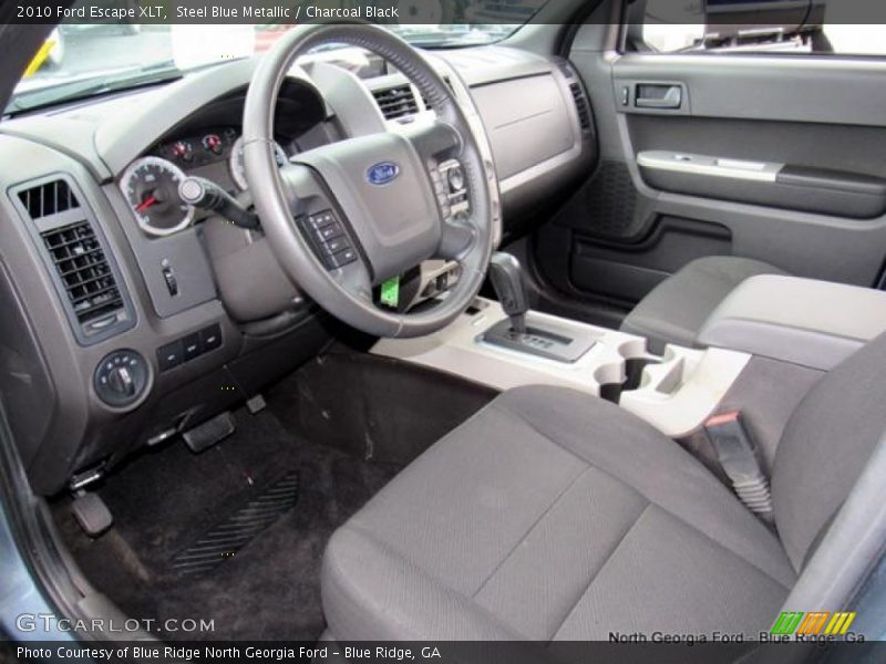 Steel Blue Metallic / Charcoal Black 2010 Ford Escape XLT