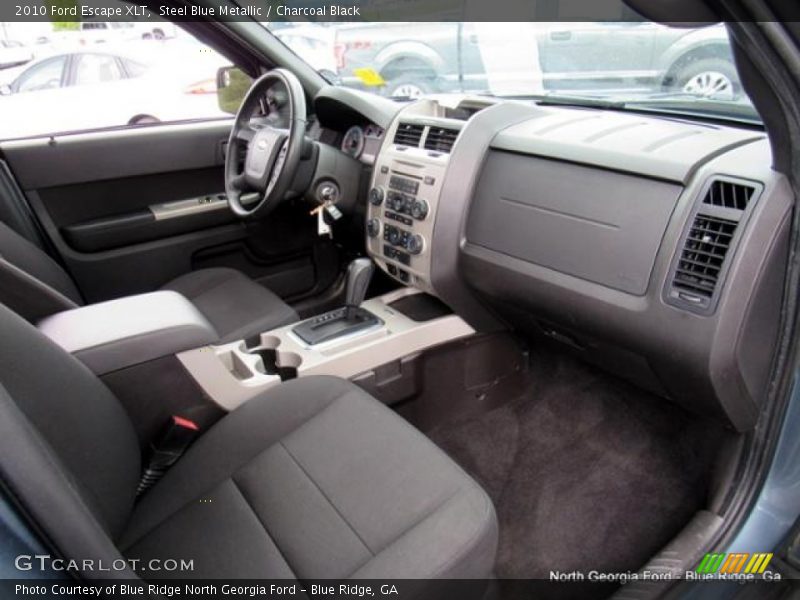 Steel Blue Metallic / Charcoal Black 2010 Ford Escape XLT