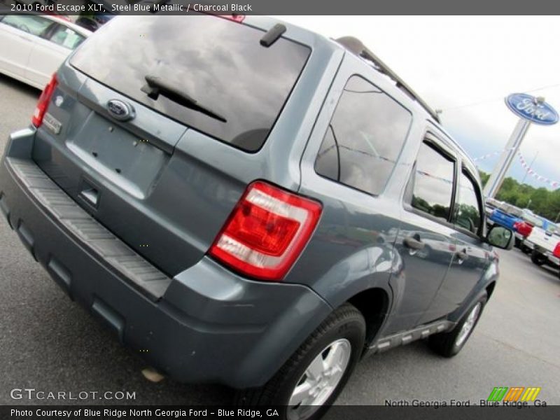 Steel Blue Metallic / Charcoal Black 2010 Ford Escape XLT