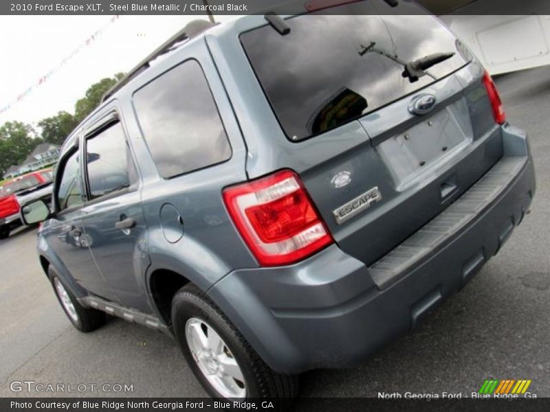 Steel Blue Metallic / Charcoal Black 2010 Ford Escape XLT