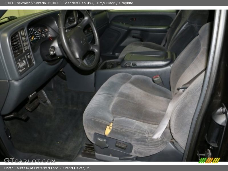 Onyx Black / Graphite 2001 Chevrolet Silverado 1500 LT Extended Cab 4x4