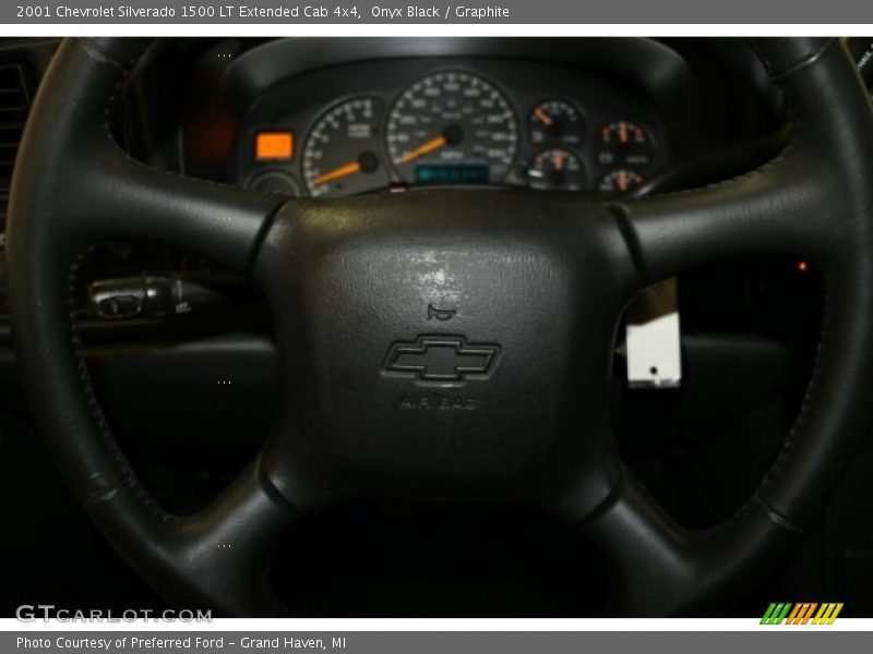Onyx Black / Graphite 2001 Chevrolet Silverado 1500 LT Extended Cab 4x4