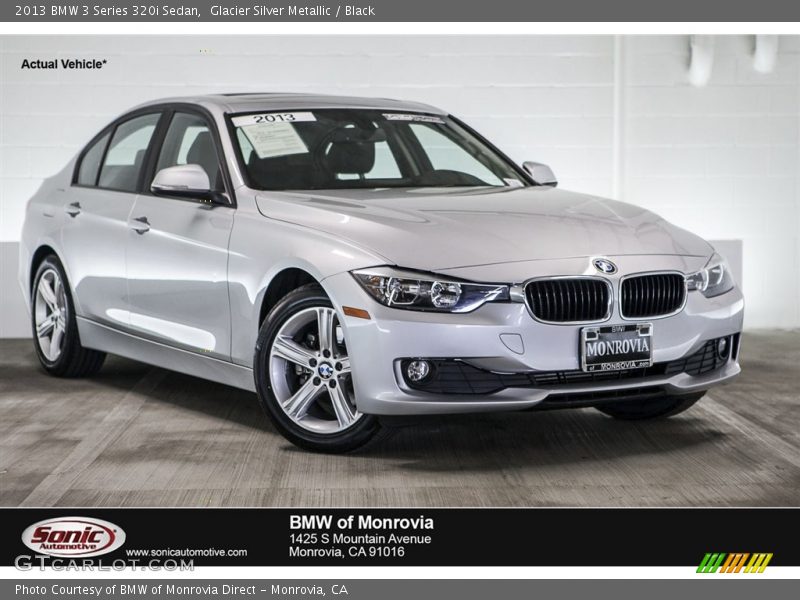 Glacier Silver Metallic / Black 2013 BMW 3 Series 320i Sedan