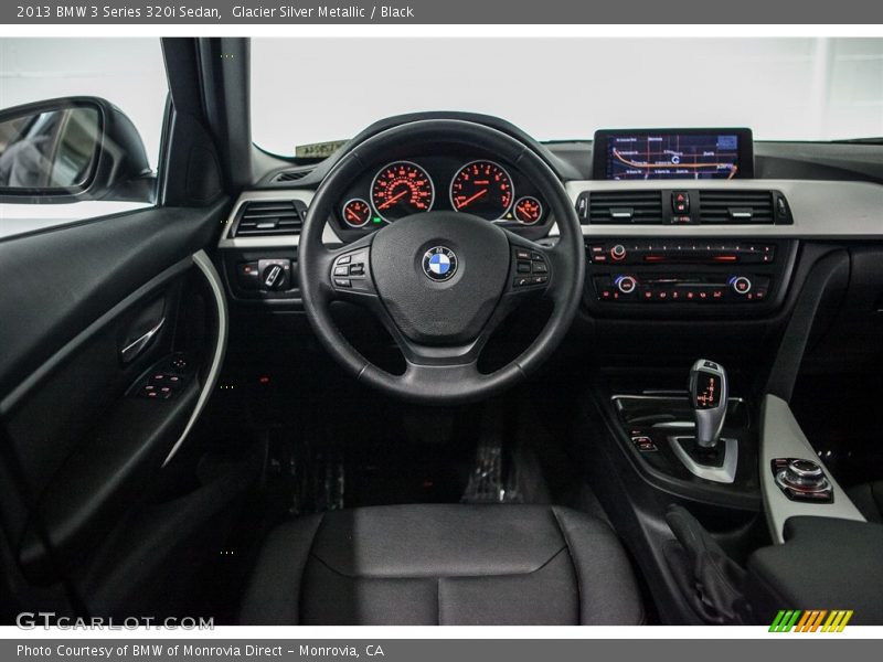 Glacier Silver Metallic / Black 2013 BMW 3 Series 320i Sedan