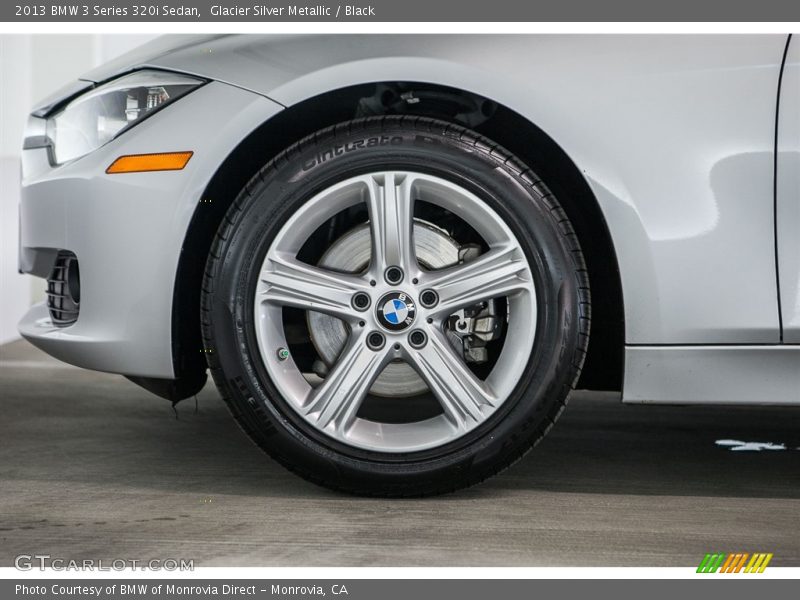 Glacier Silver Metallic / Black 2013 BMW 3 Series 320i Sedan