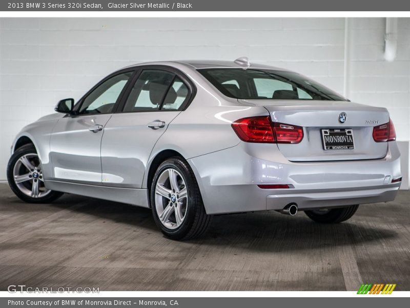 Glacier Silver Metallic / Black 2013 BMW 3 Series 320i Sedan