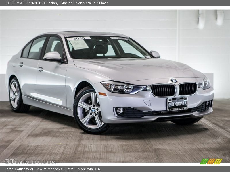 Glacier Silver Metallic / Black 2013 BMW 3 Series 320i Sedan