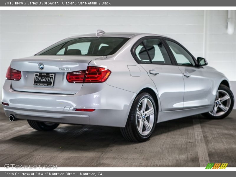 Glacier Silver Metallic / Black 2013 BMW 3 Series 320i Sedan