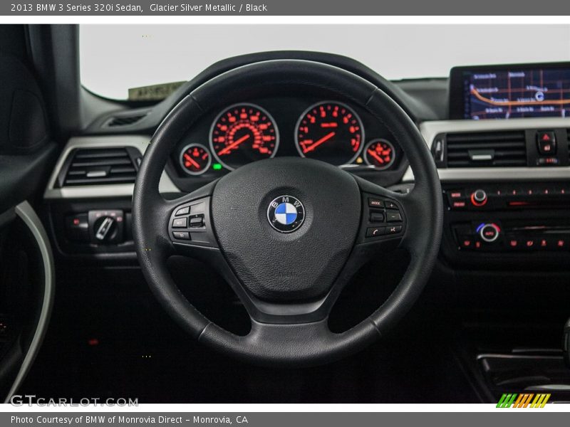 Glacier Silver Metallic / Black 2013 BMW 3 Series 320i Sedan