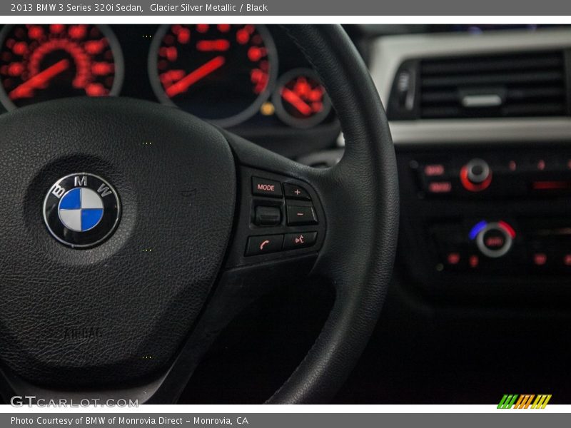 Glacier Silver Metallic / Black 2013 BMW 3 Series 320i Sedan