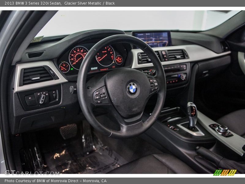 Glacier Silver Metallic / Black 2013 BMW 3 Series 320i Sedan