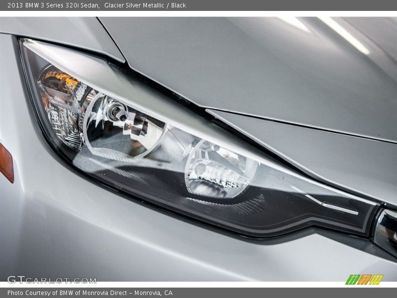 Glacier Silver Metallic / Black 2013 BMW 3 Series 320i Sedan