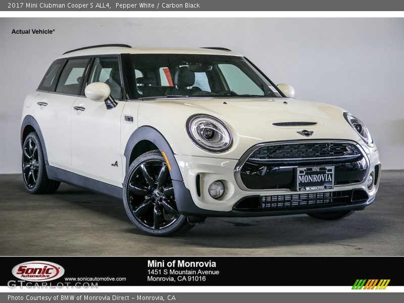 Pepper White / Carbon Black 2017 Mini Clubman Cooper S ALL4