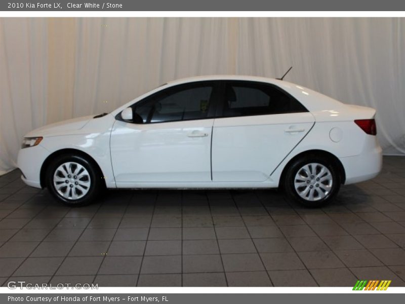 Clear White / Stone 2010 Kia Forte LX