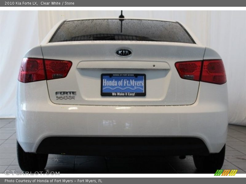 Clear White / Stone 2010 Kia Forte LX