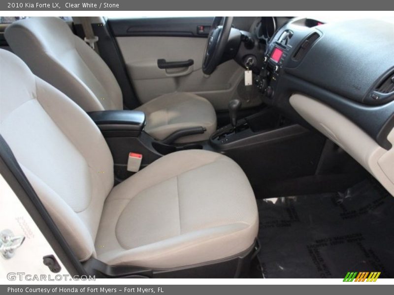 Clear White / Stone 2010 Kia Forte LX