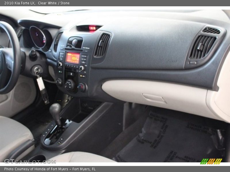 Clear White / Stone 2010 Kia Forte LX
