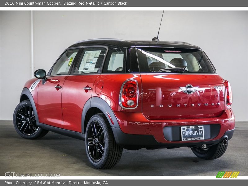 Blazing Red Metallic / Carbon Black 2016 Mini Countryman Cooper