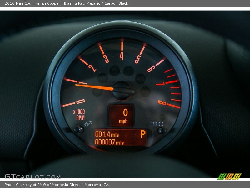 Blazing Red Metallic / Carbon Black 2016 Mini Countryman Cooper
