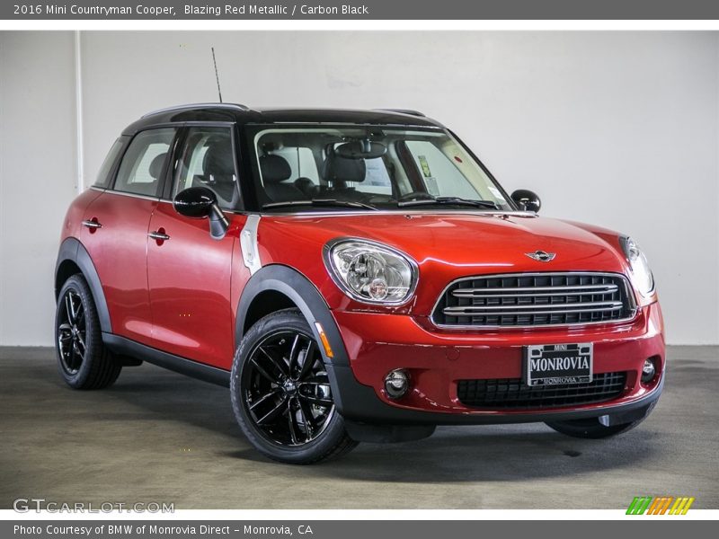 Blazing Red Metallic / Carbon Black 2016 Mini Countryman Cooper
