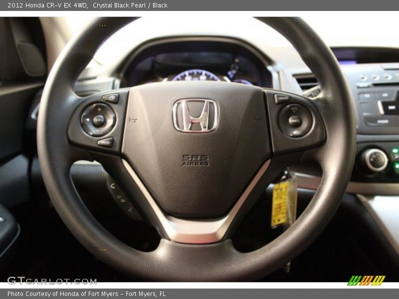 Crystal Black Pearl / Black 2012 Honda CR-V EX 4WD